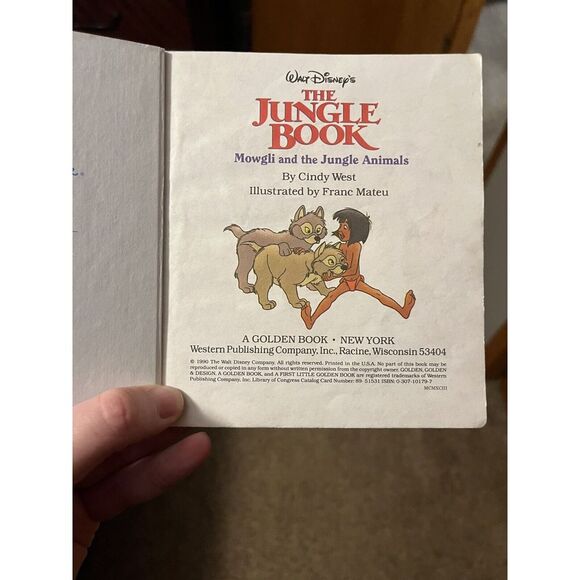 Walt Disney's The Jungle Book 1990 First Little‎ Golden Book - Picture 2 of 2